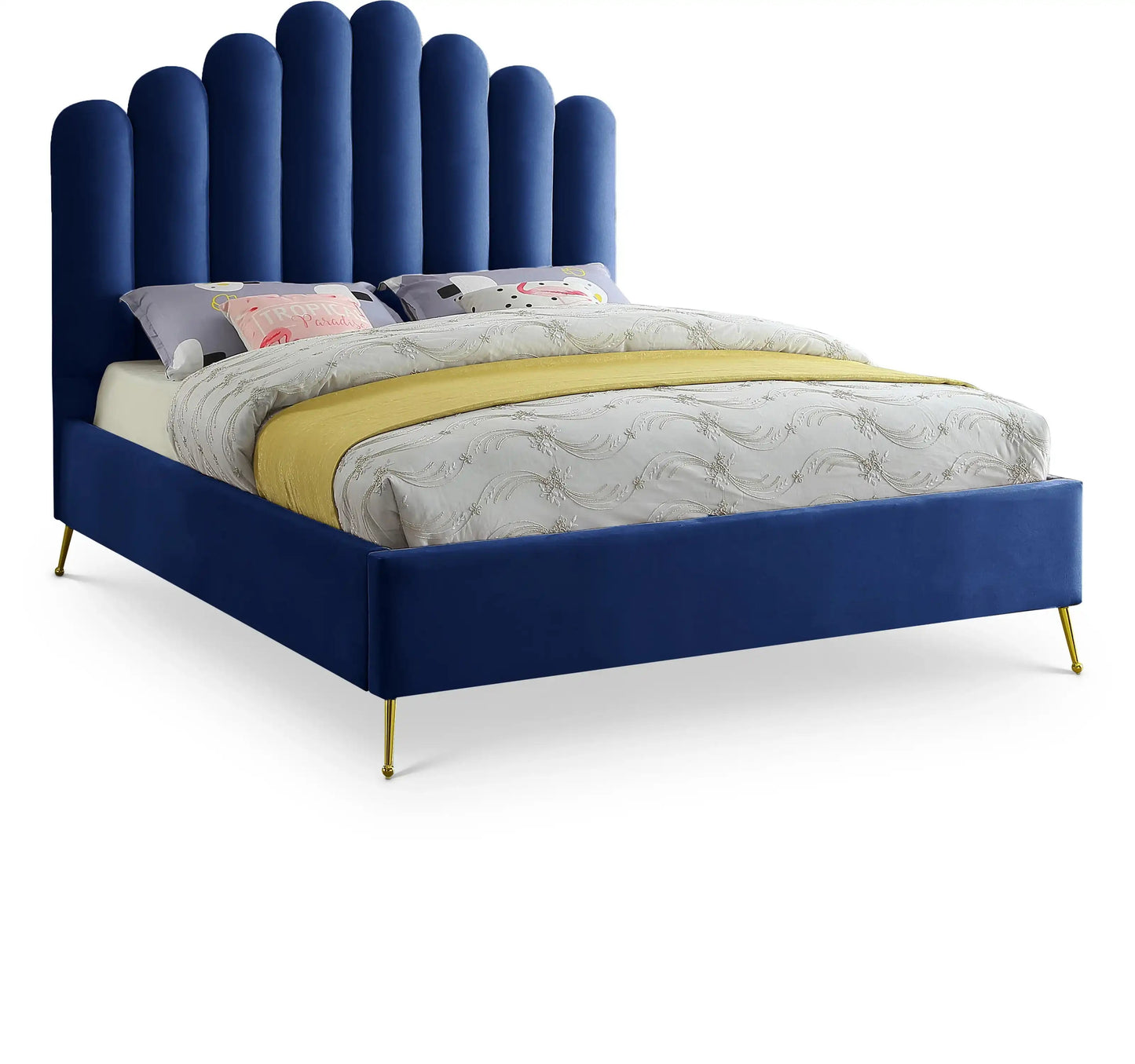 Lily - Bed, King, Blue