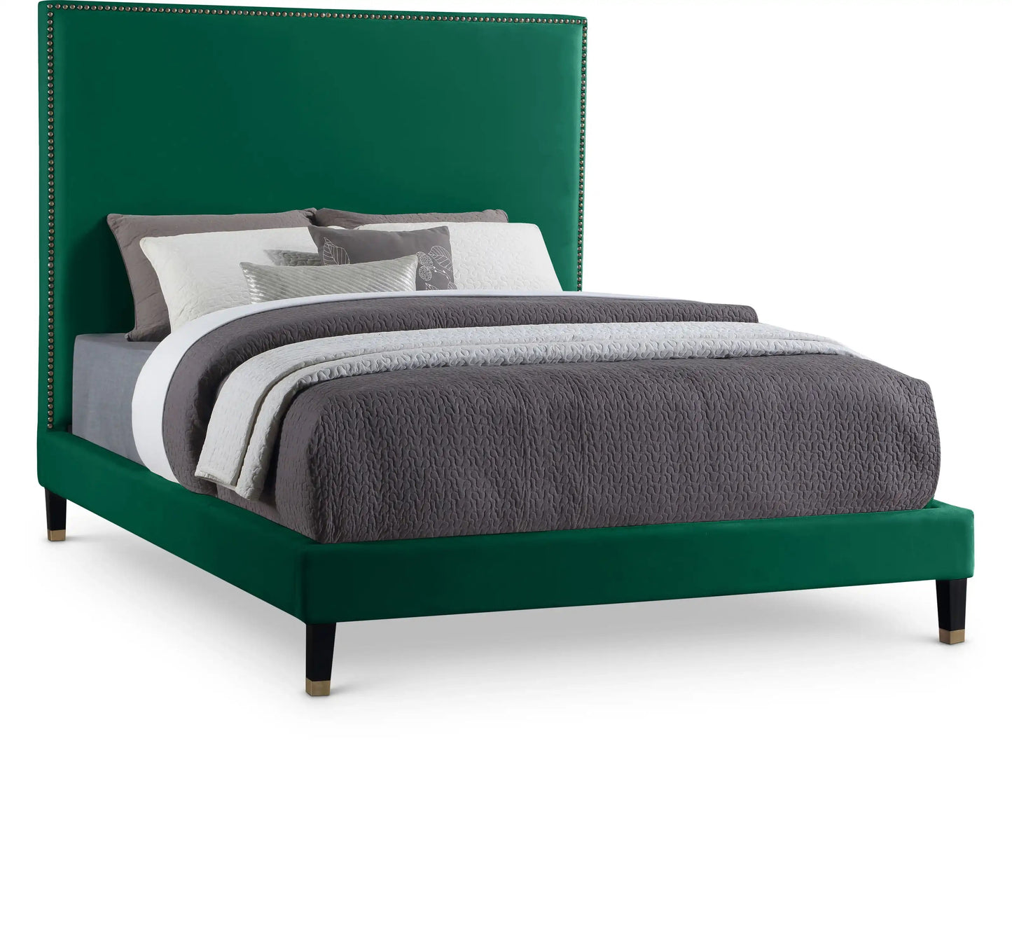 Harlie - Bed, Queen, Green