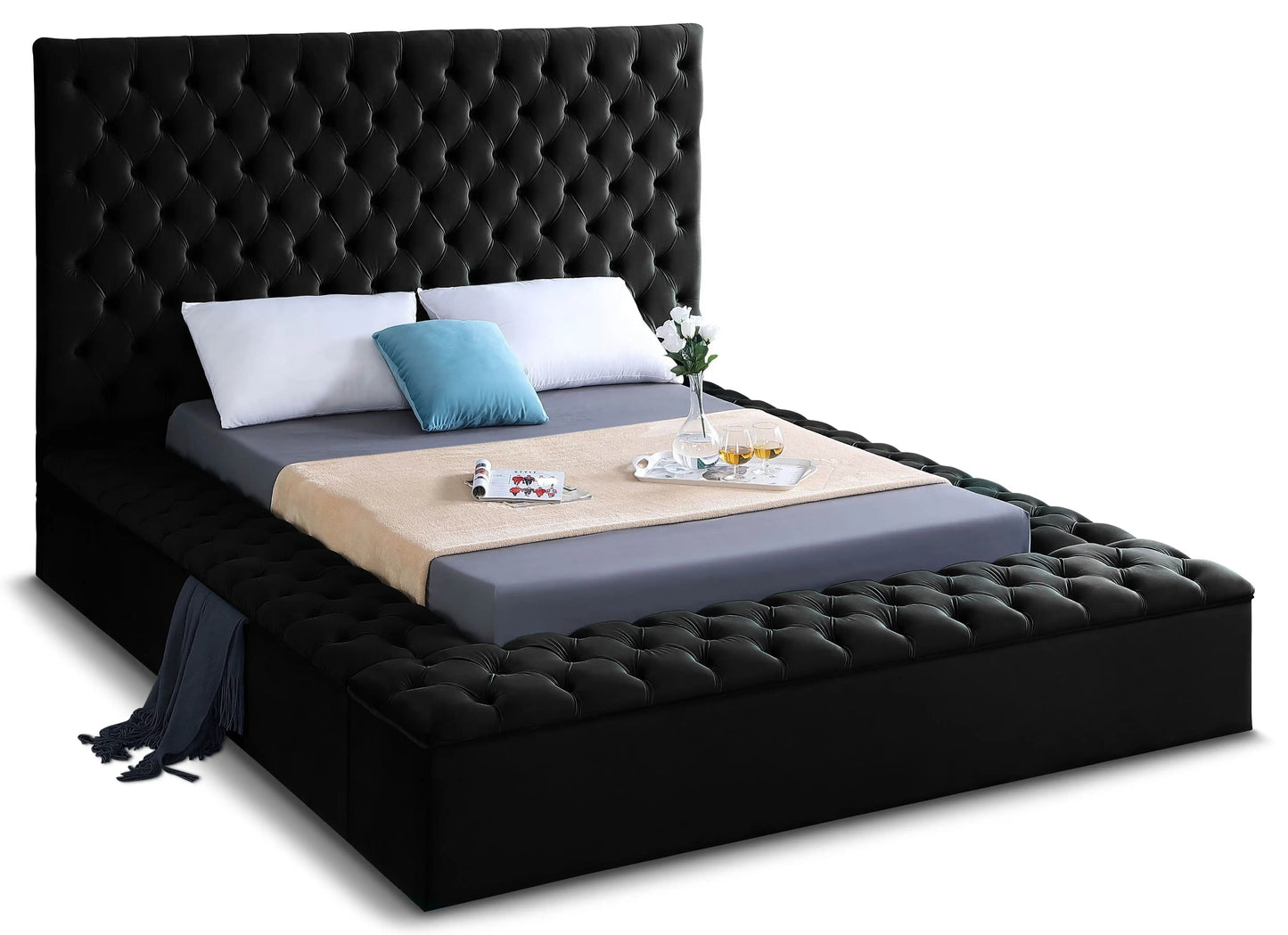 Bliss - Bed, Queen, Dark Gray