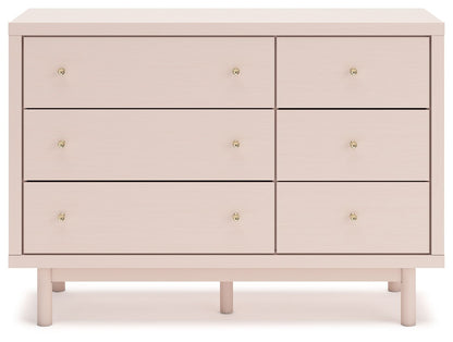 Wistenpine - Six Drawer Dresser - Blush