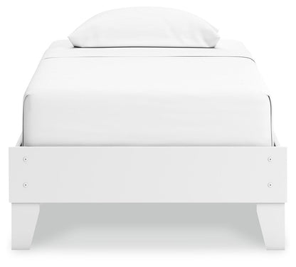 Hallityn - Platform Bed, Twin, White