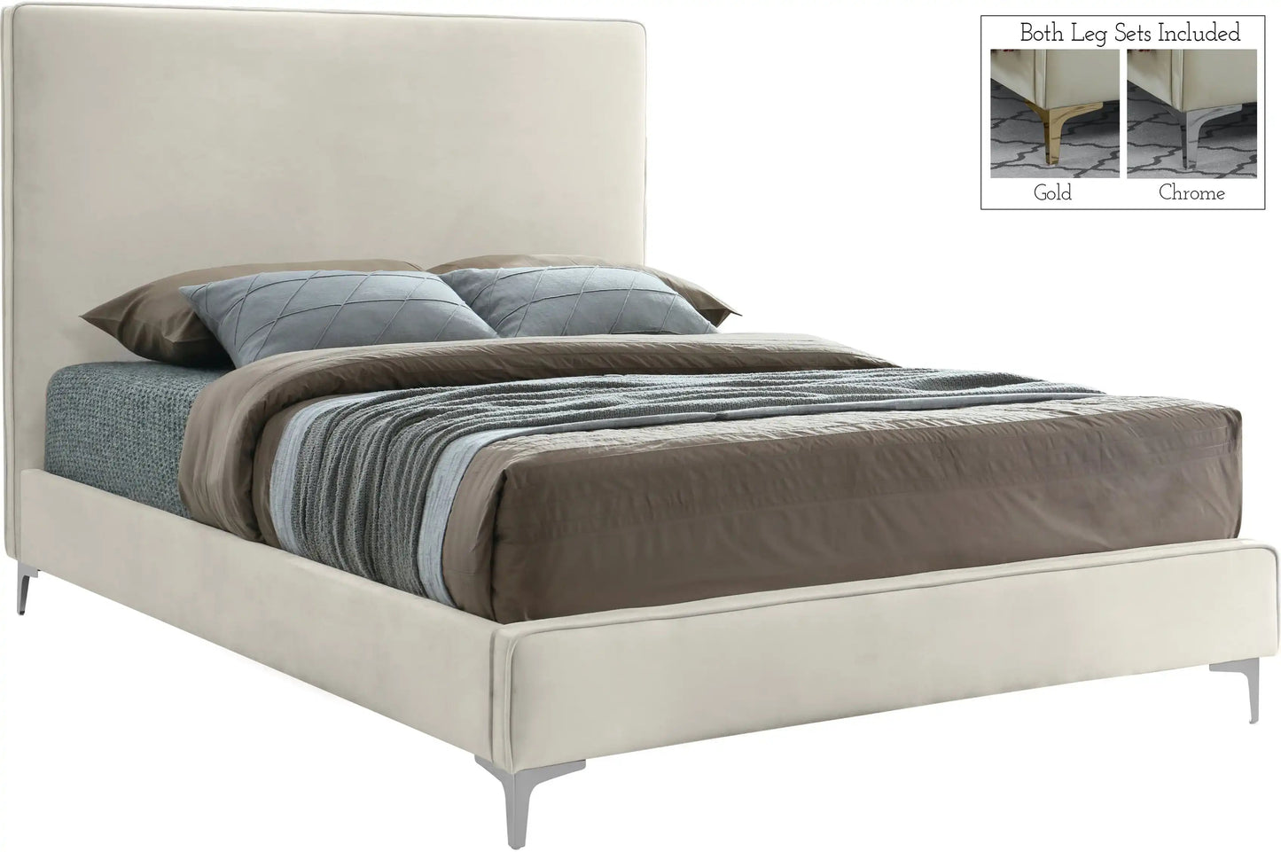 Geri - Bed, Full, Beige