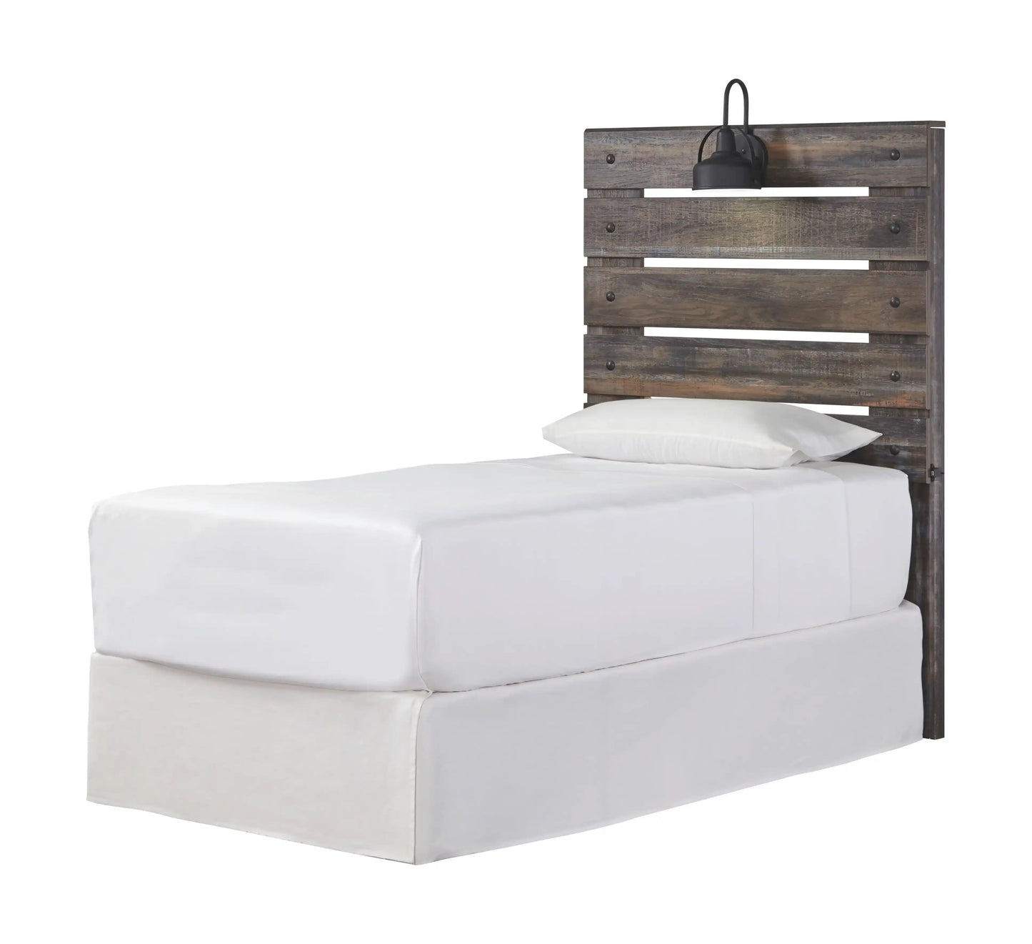 Drystan - Youth Panel Headboard With Bed Frame, Twin, Beige