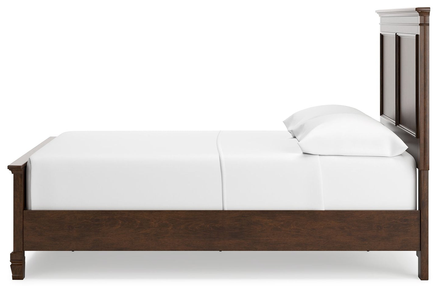 Danabrin - Panel Bed, Twin, Dark Brown