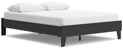 Socalle - Platform Bed, Twin, White