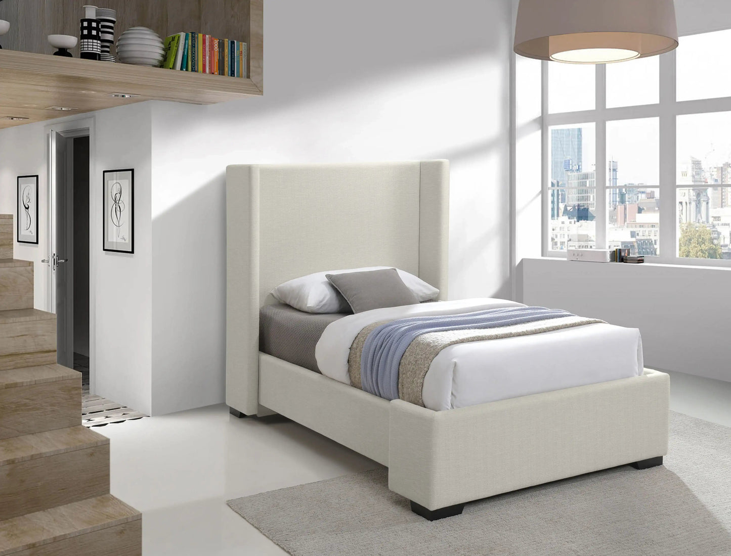 Oxford - Bed, King, Beige