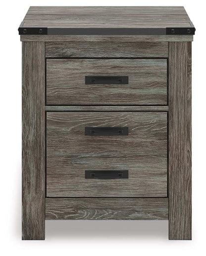 Frandern - Two Drawer Night Stand - Gray