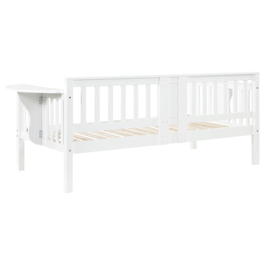 Bethany - Wood Daybed With Drop-Down Tables, White