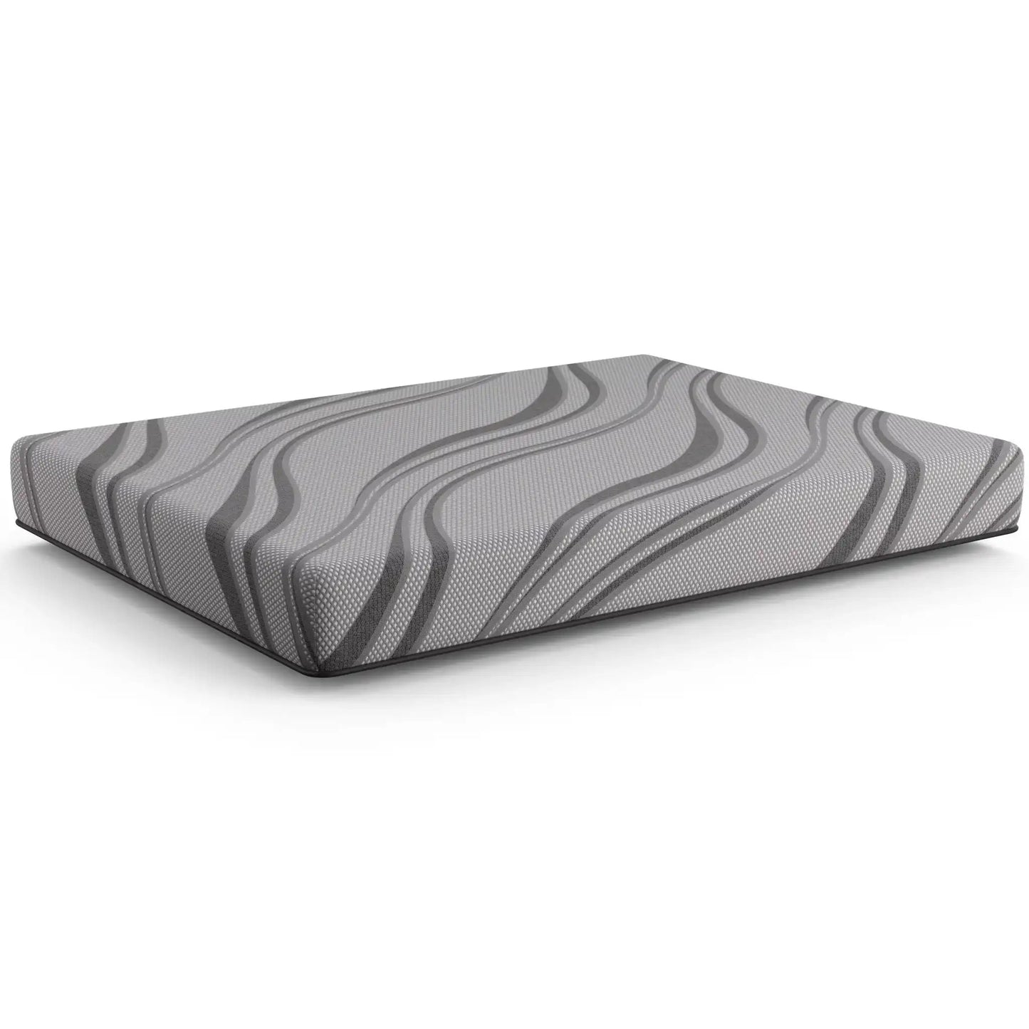 Bib Nl - 8 Pro Gel Foam Firm Mattress, Twin Long, Dark Gray