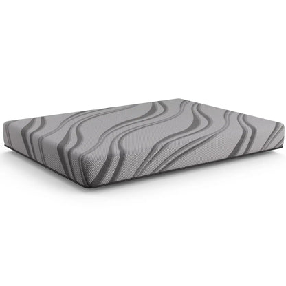 Bib Nl - 8 Pro Gel Foam Firm Mattress, Twin Long, Dark Gray