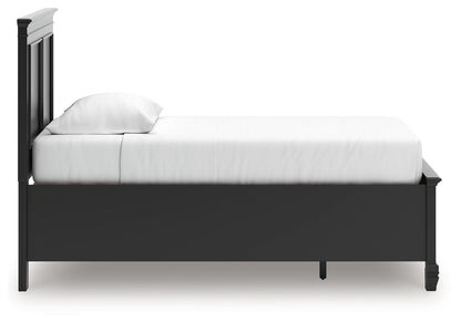 Lanolee - Panel Bed, Queen, Black