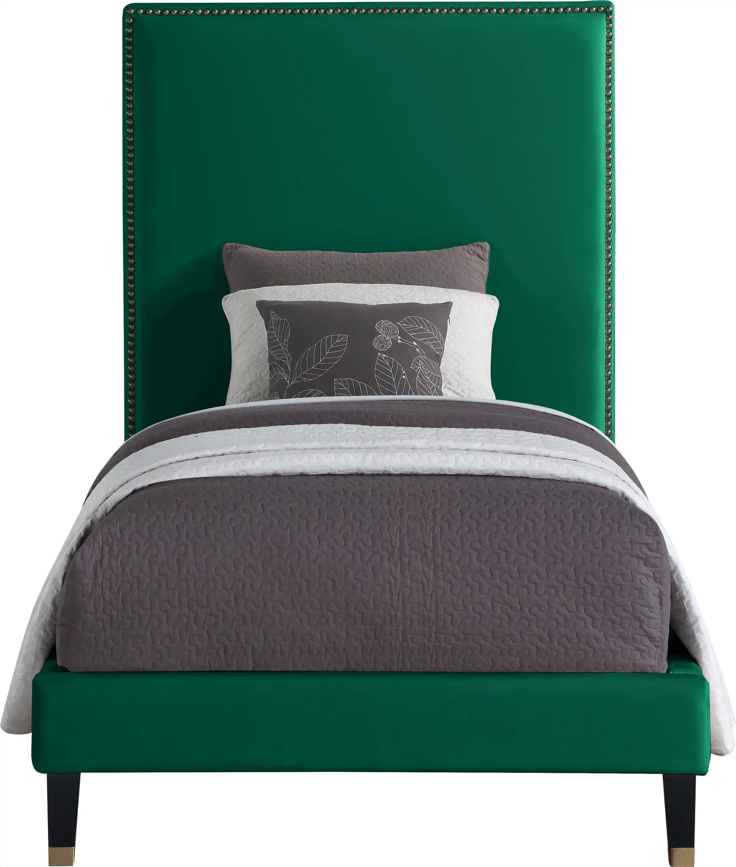Harlie - Bed, Queen, Green