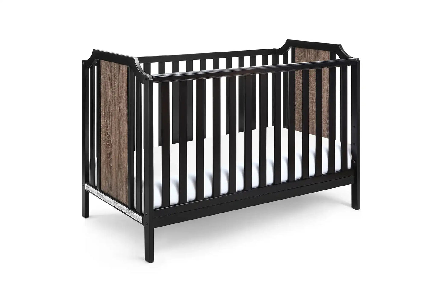 Brees Island - 3 In 1 Convertible Crib, Black