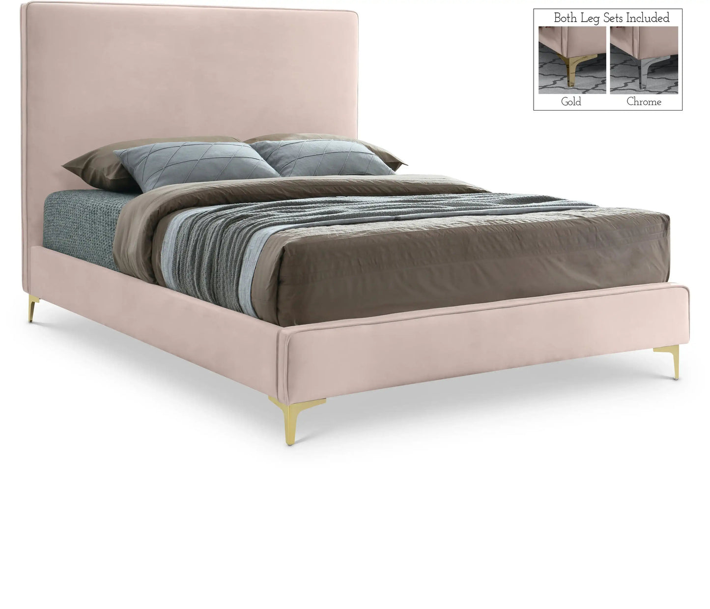 Geri - Bed, Full, Beige