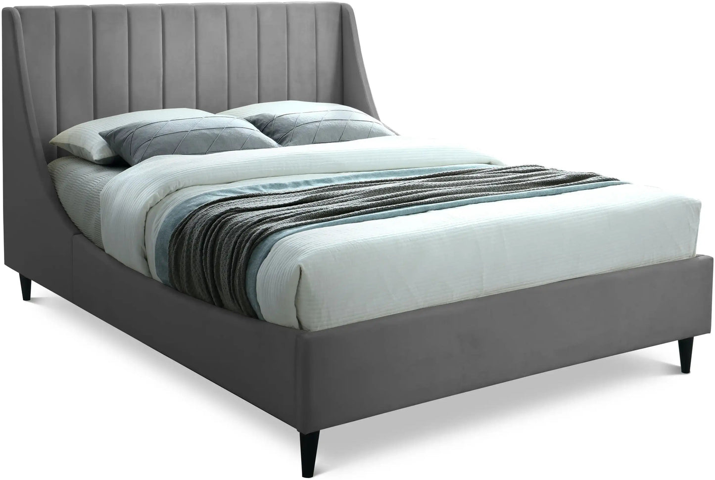 Eva - Velvet Bed, Twin, Green