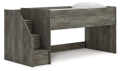 Frandern - Loft Bed, Twin, Gray