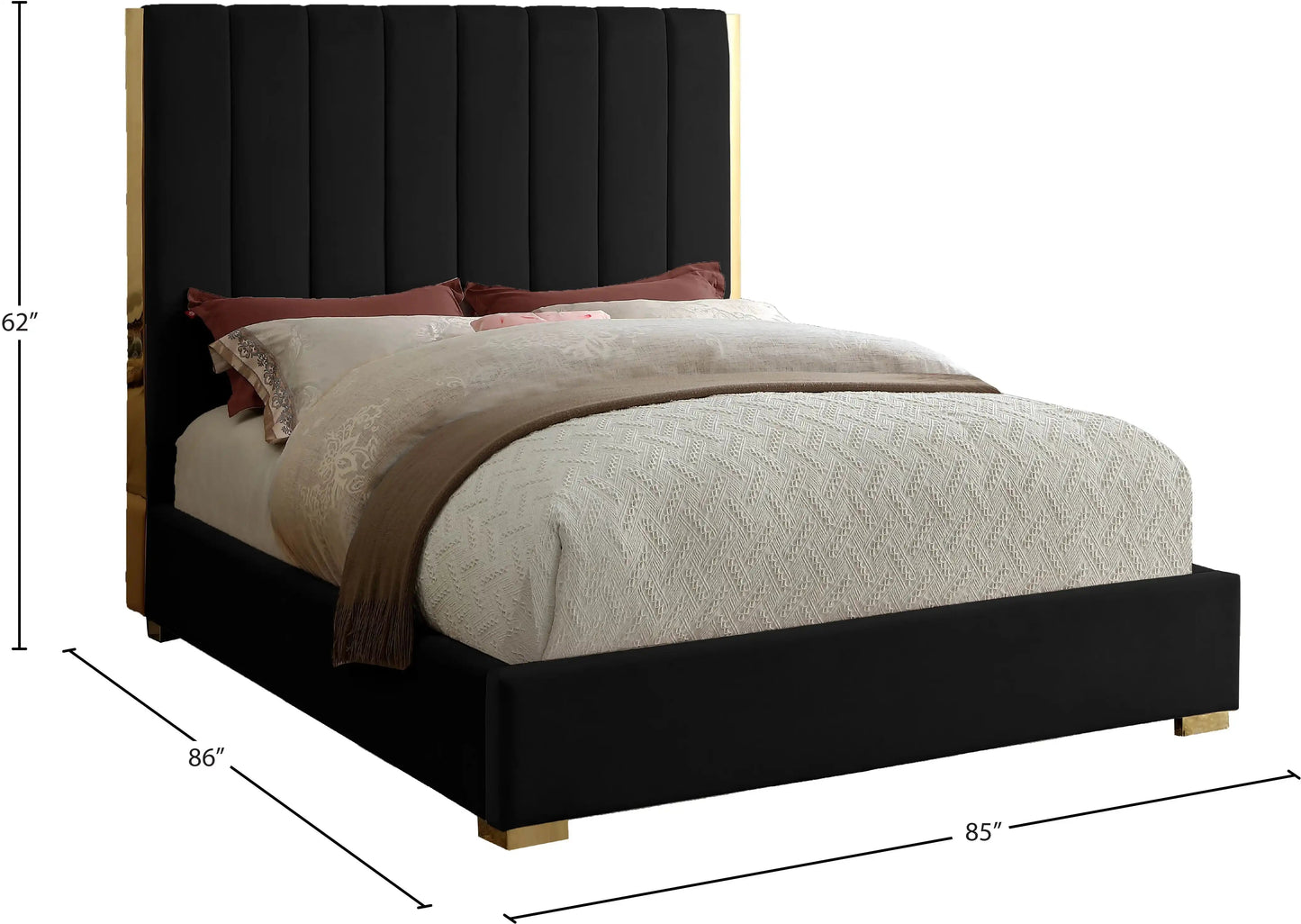 Becca - Bed, Queen, Black
