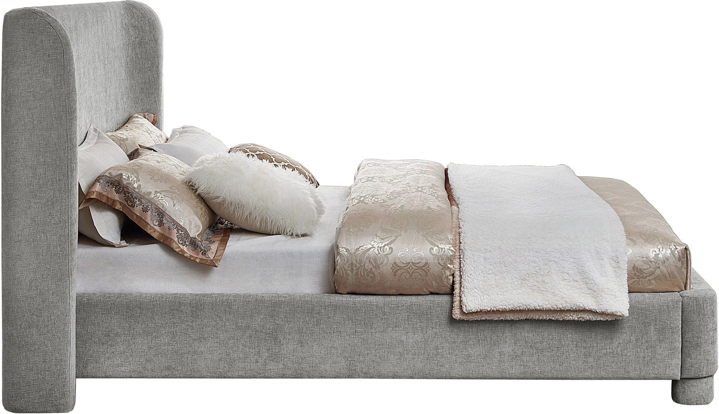 Penny - Chenille Fabric Bed, Full, Beige