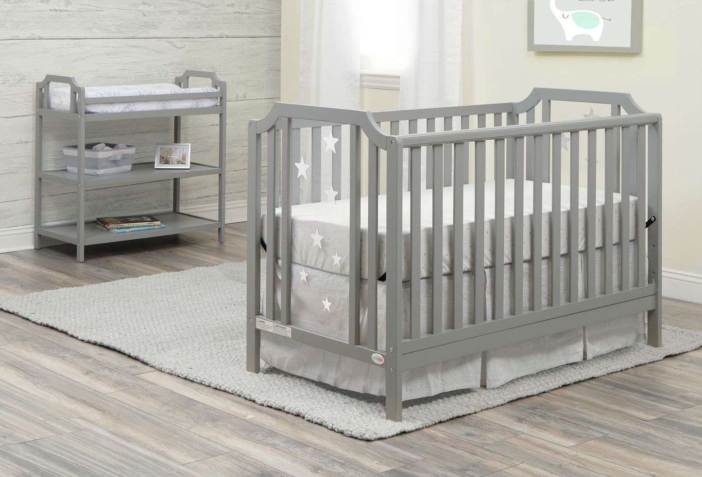 Celeste - 3-in-1 Convertible Island Crib, Black