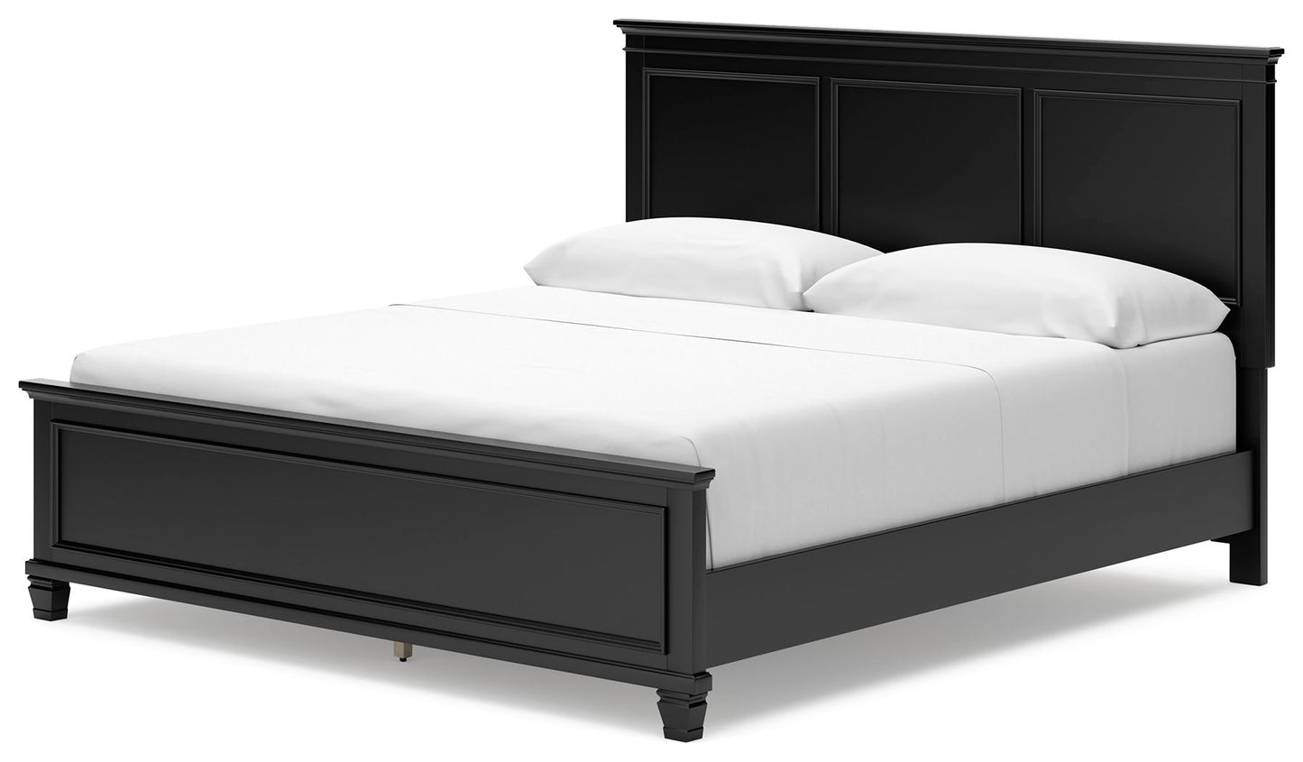 Lanolee - Panel Bed, Queen, Black