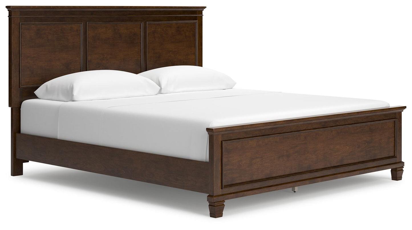 Danabrin - Panel Bed, Twin, Dark Brown