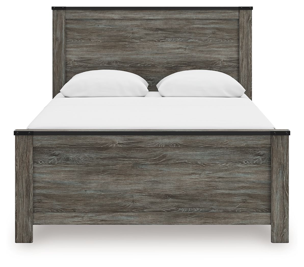 Frandern - Panel Bed, Full, Gray