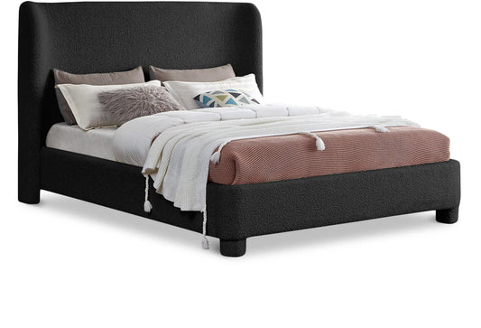 Penny - Boucle Fabric Bed, Full, Black