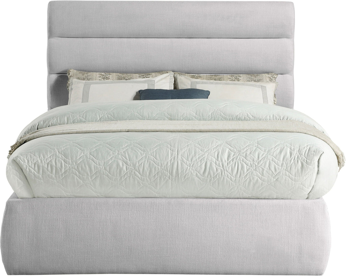 Adam - Linen Fabric Bed With 52 Headboard