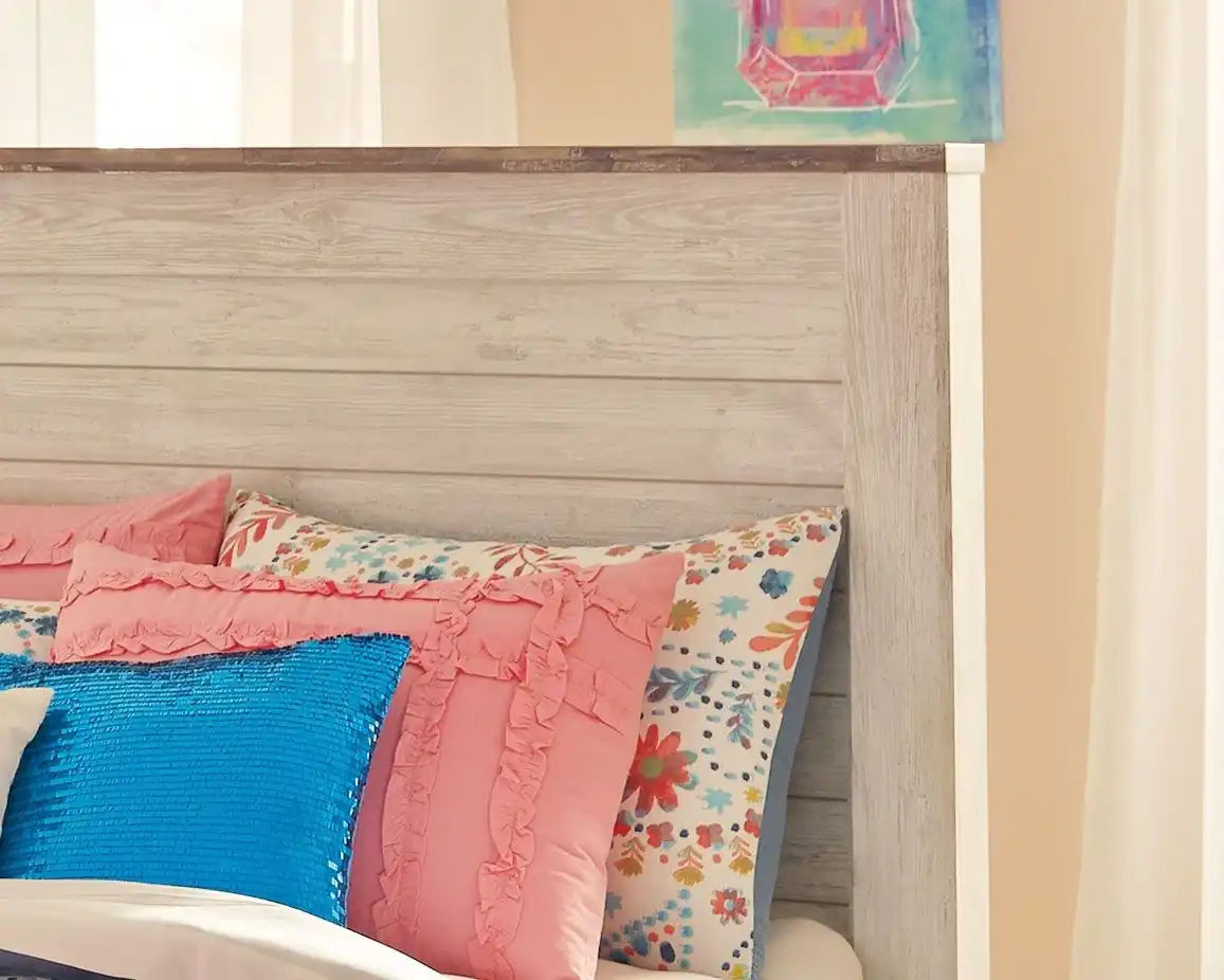 Willowton - Panel Bed, Twin, Beige