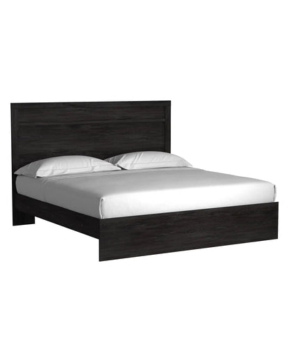 Belachime - Panel Bed, Twin, Dark Gray