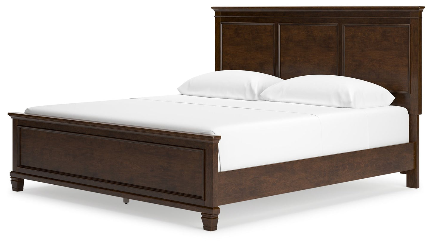 Danabrin - Panel Bed, Twin, Dark Brown