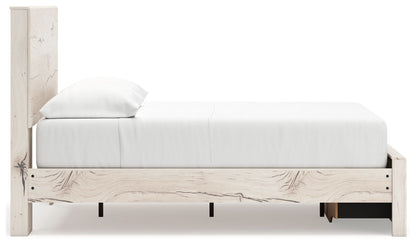 Lawroy - Panel Bed With Storage, Queen, Beige