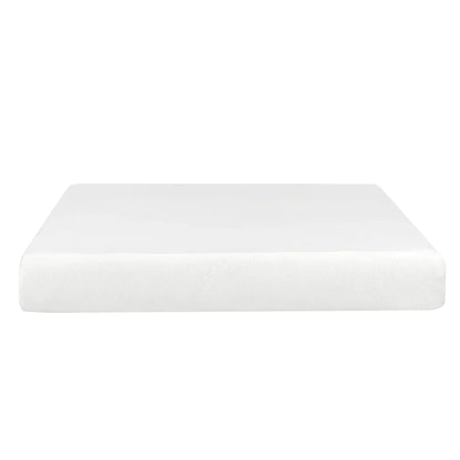 8 Plush Gel Memory Foam Mattress For Bed, Polyester Aloe Vera Cover, King, White