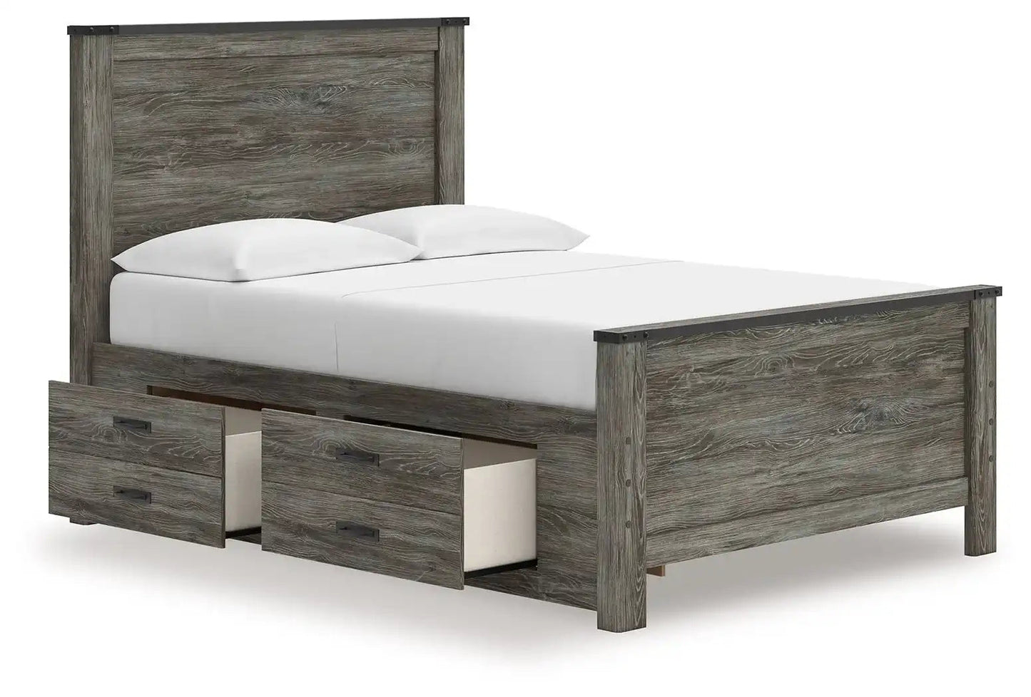 Frandern - Panel Bed, Full, Gray