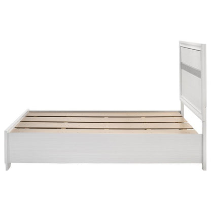 Miranda - Wood Storage Panel Bed, Full, White