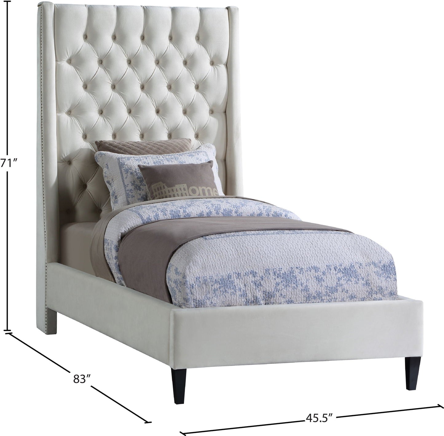 Fritz - Bed, Twin, Beige