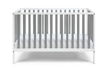 Deux - Remi 3-in-1 Convertible Island Crib, White