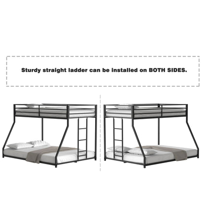 Adam - Bunk Bed, Twin over Full, Black