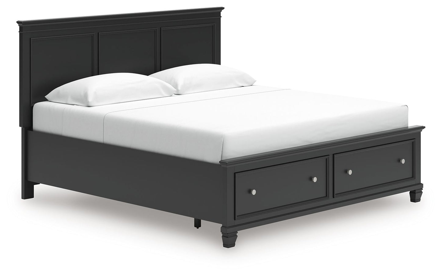 Lanolee - Panel Bed, Queen, Black