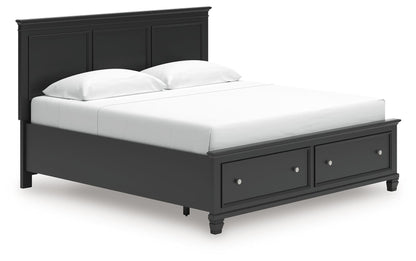 Lanolee - Panel Bed, Queen, Black