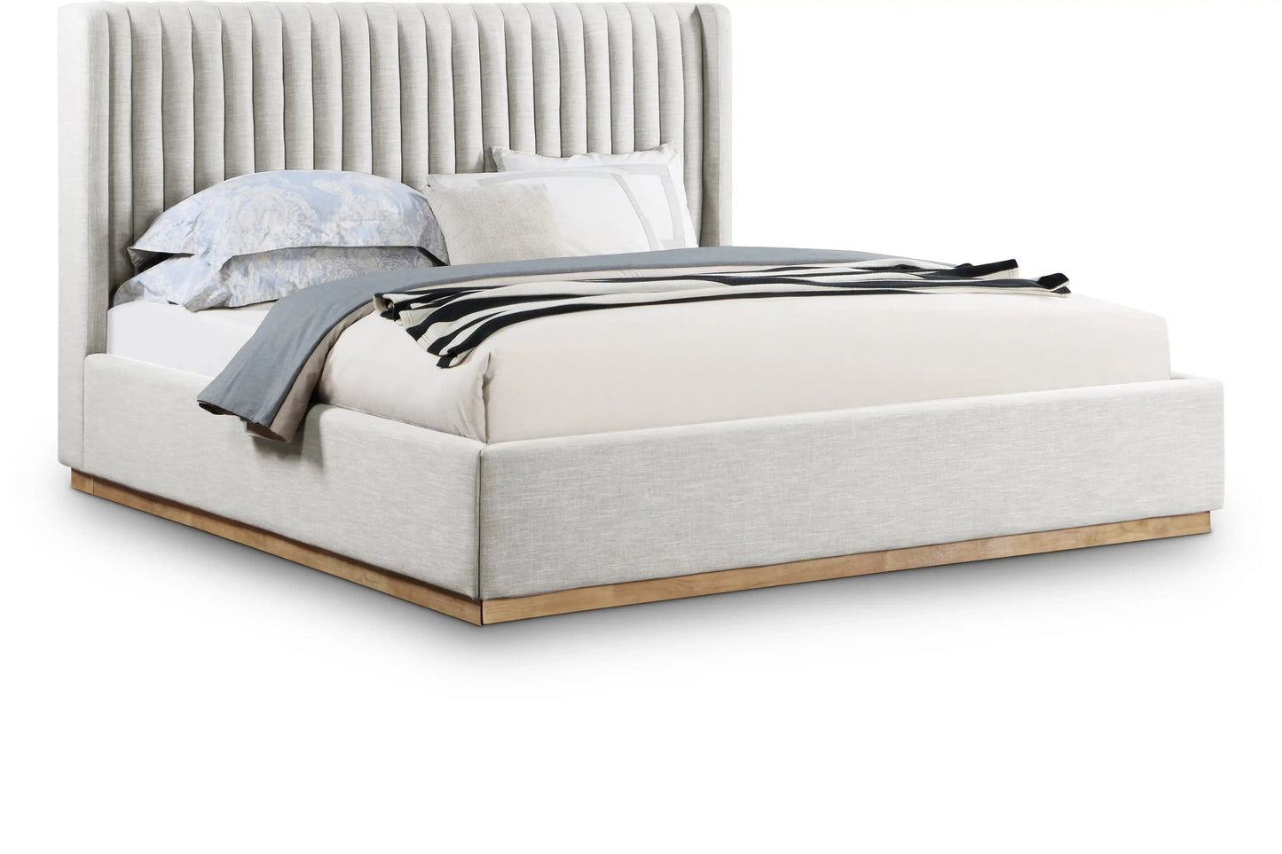 Logan - Bed, Full, Beige