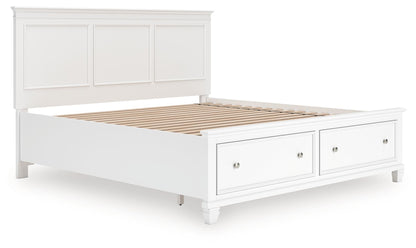 Fortman - Panel Bed, Full, White