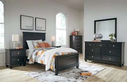 Lanolee - Panel Bedroom Set, Black