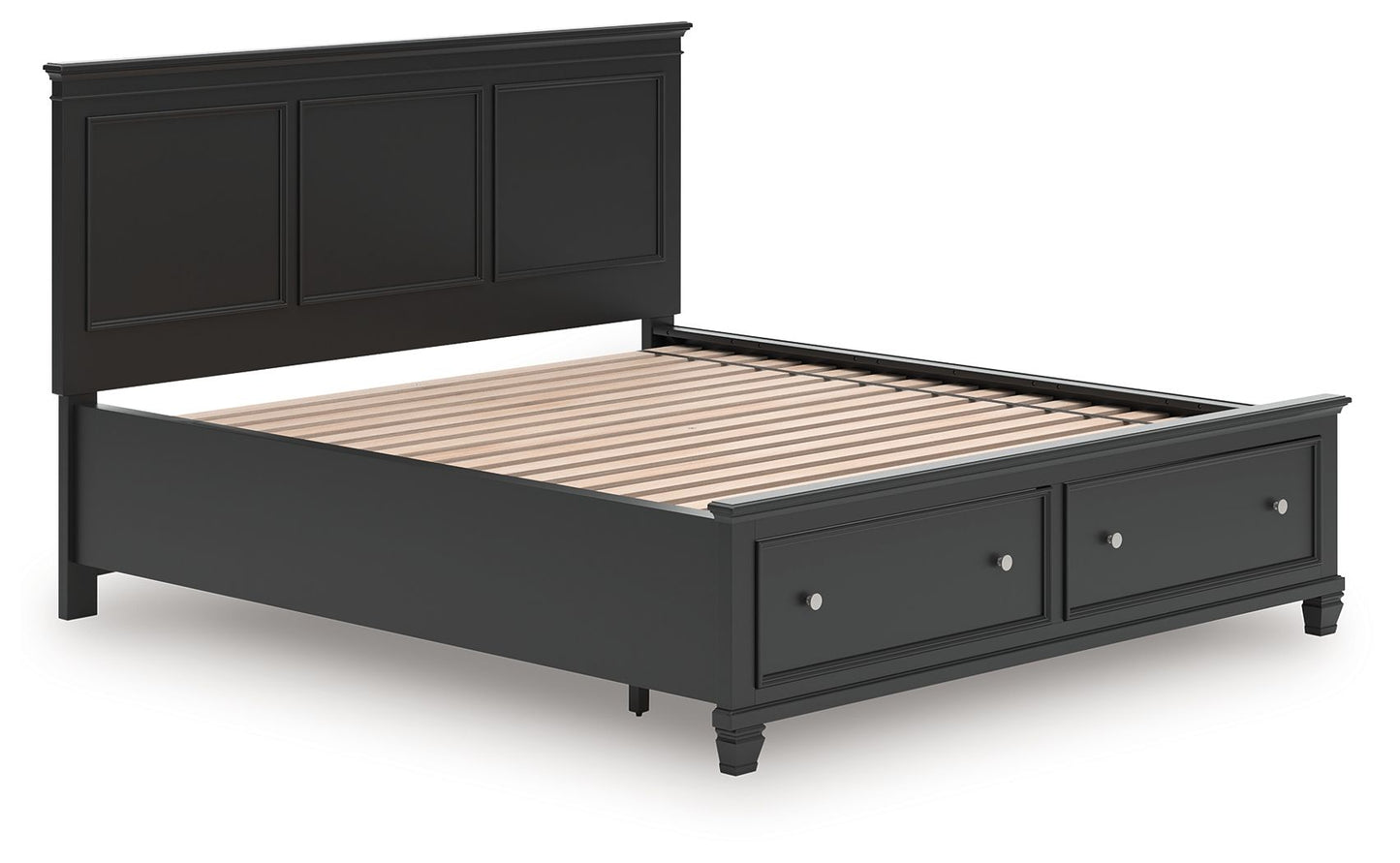Lanolee - Panel Bed, Queen, Black