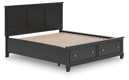 Lanolee - Panel Bed, Queen, Black