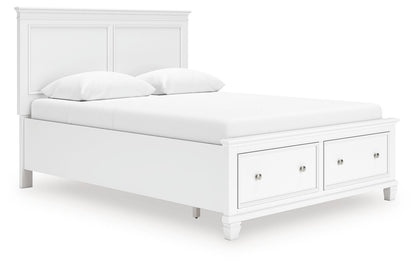 Fortman - Panel Bed, Full, White