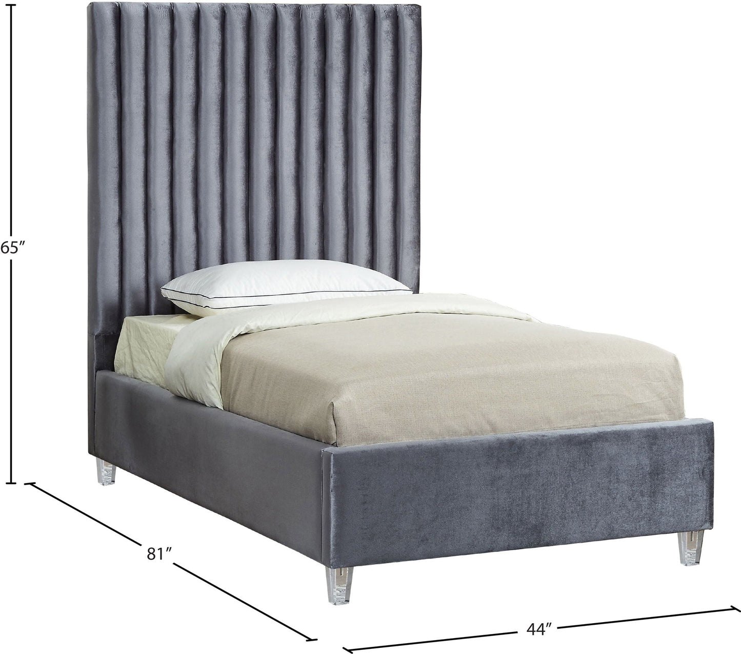 Candace - Bed, Full, Beige