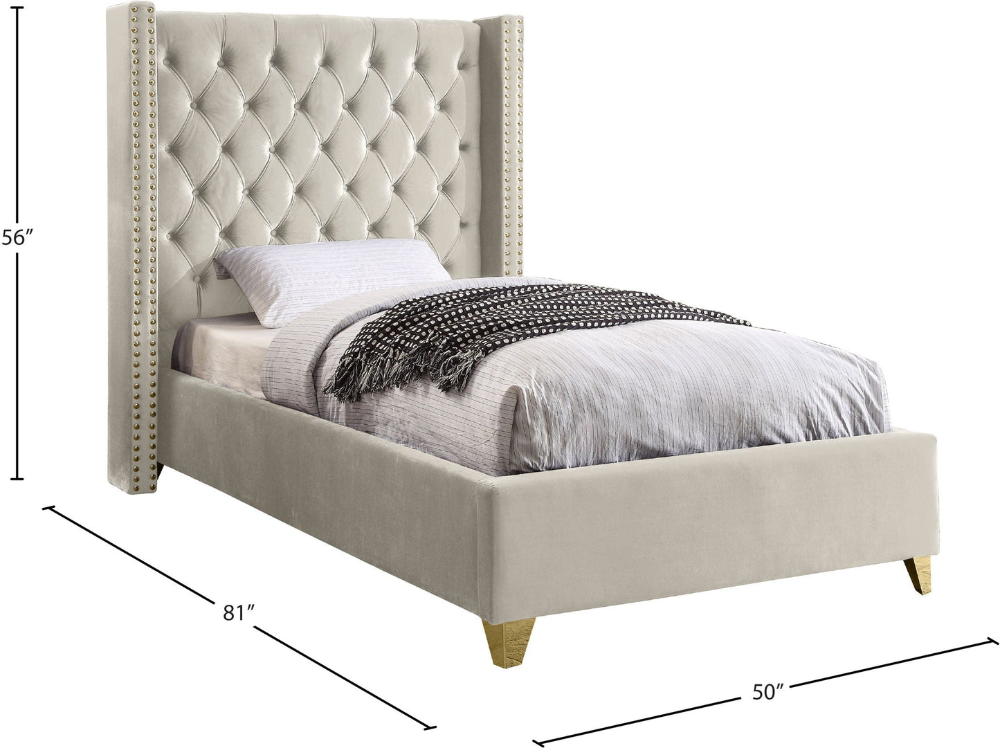 Barolo - Bed, Twin, Blue