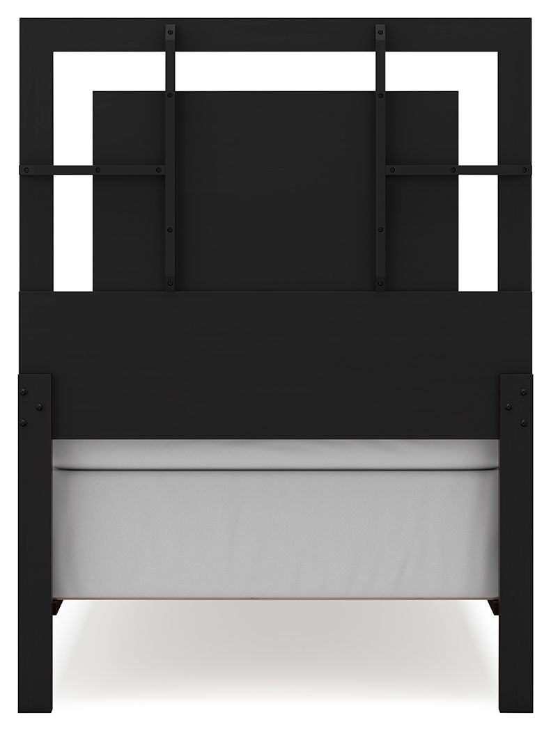 Covetown - Panel Bed, Queen, Dark Brown