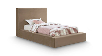 Dorian - Upholstered Bed, Full, Light Brown
